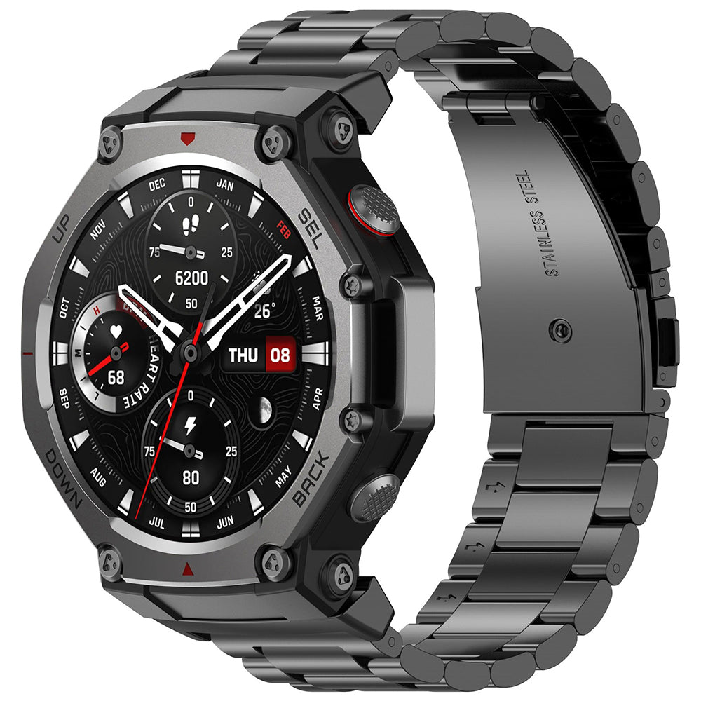 Techsuit W010 reim for Amazfit T-Rex 3, Svart