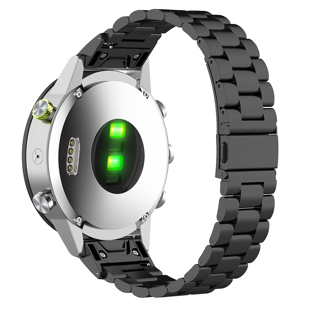 Techsuit W010 reim for Garmin Watch Fenix / Forerunner Series, 22mm, Svart