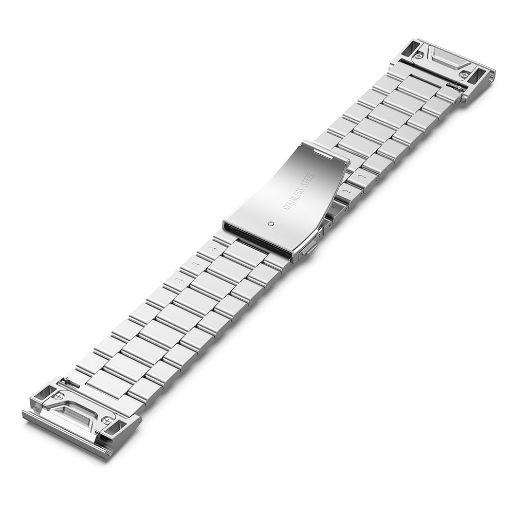 Techsuit W010 reim for Garmin Watch Fenix Series, 26mm, Sølv