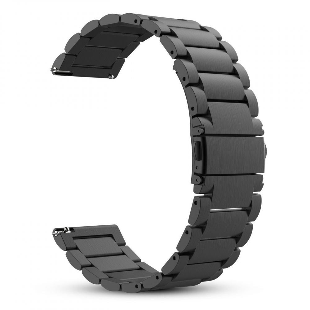 Techsuit W010 reim for Huawei Watch / Garmin Watch Series, 18mm, Svart
