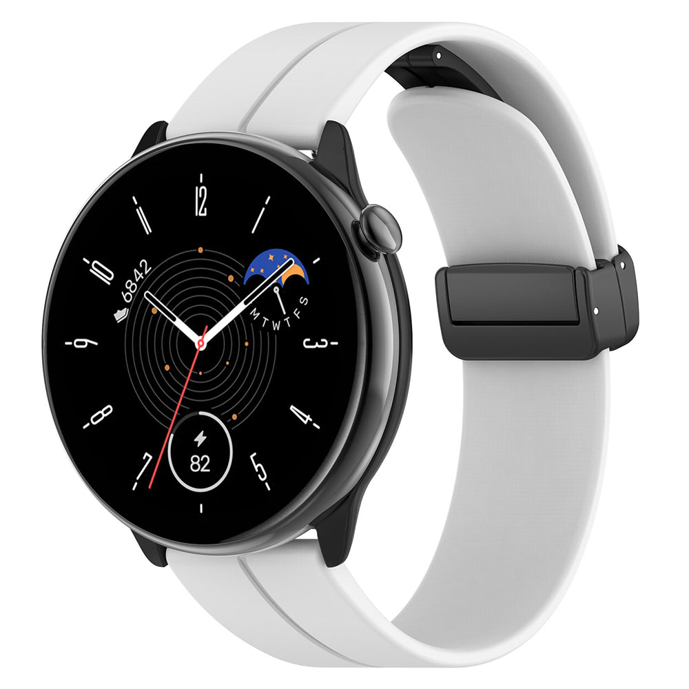 Techsuit W011 reim for Huawei Watch / Garmin Watch Series, 18mm, Hvit