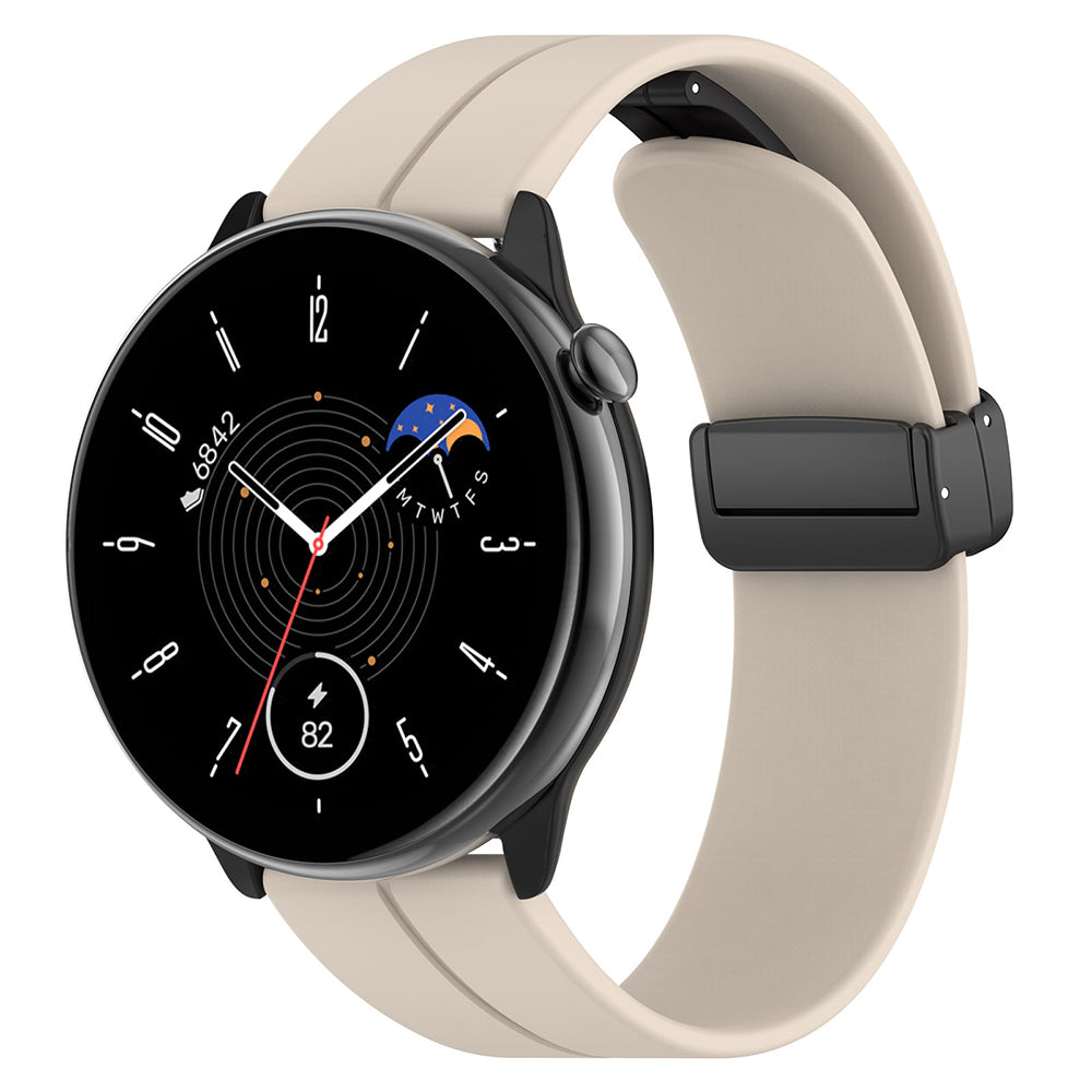 Techsuit W011 reim for Huawei Watch / Garmin Watch Series, 18mm, Beige