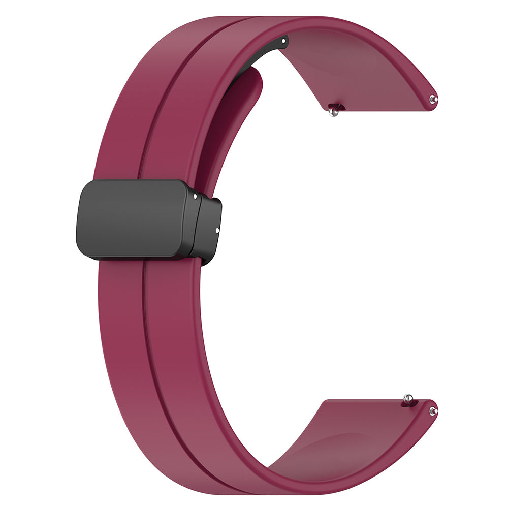 Techsuit W011 reim for Huawei Watch / Garmin Watch Series, 18mm, Kirsebærrød