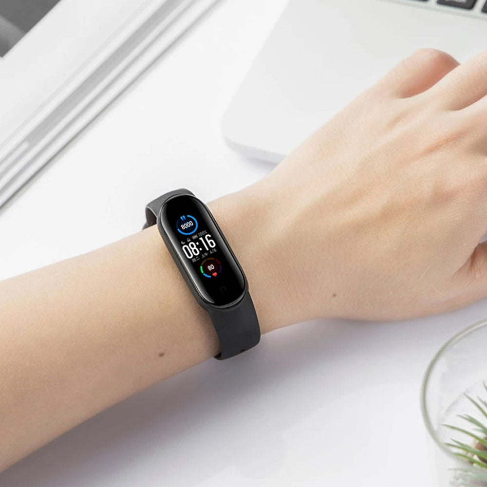 Techsuit W013 reim for Xiaomi Band / Amazfit Band Series, Svart