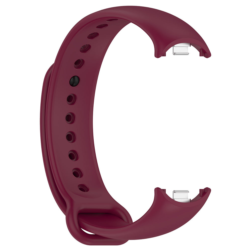 Techsuit W014 rem for Xiaomi Smart Band 10 / 9 / 8, Mørkerød