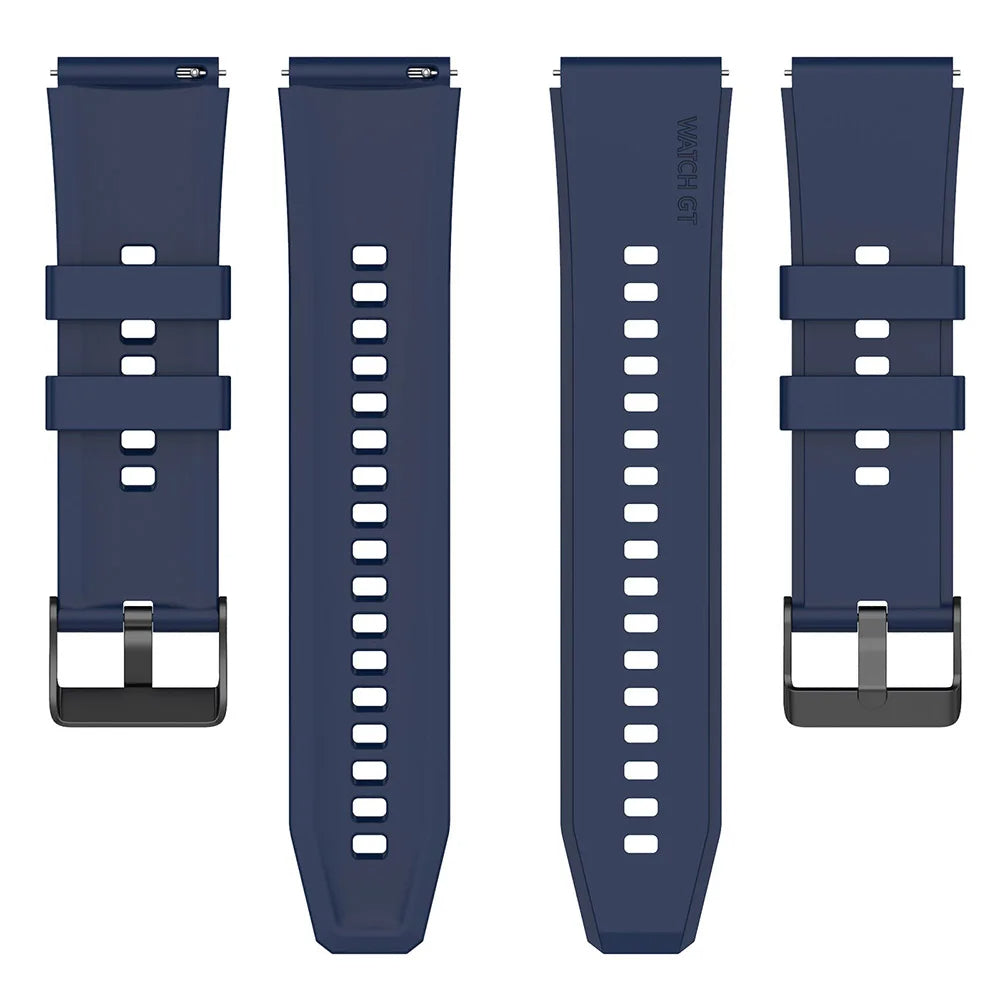 Techsuit W026 reim for Samsung Galaxy Watch / Huawei Watch Series, 20mm, Mørkeblå
