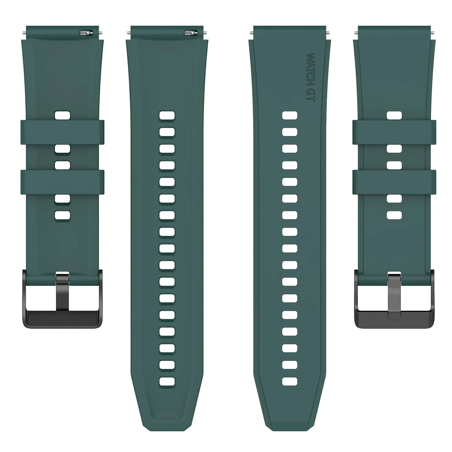Techsuit W026 reim for Samsung Galaxy Watch / Huawei Watch Series, 20mm, Mørkegrønn