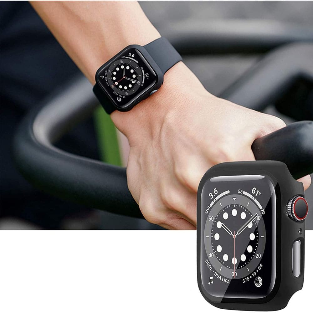 Techsuit W031 reim for Apple Watch 49mm / 46mm / 45mm / 44mm / 42mm Series, Svart