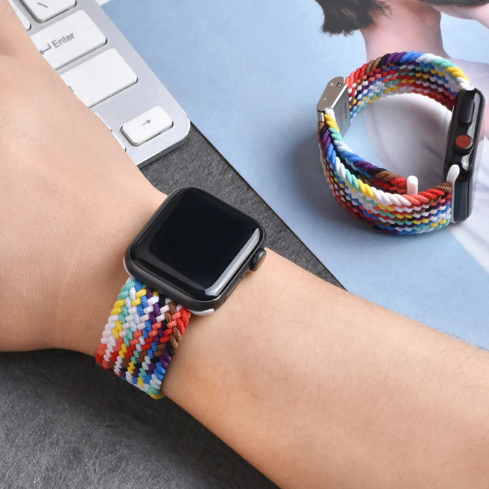 Techsuit W032 reim for Apple Watch 49mm / 46mm / 45mm / 44mm / 42mm Series, Rosa Multifarget