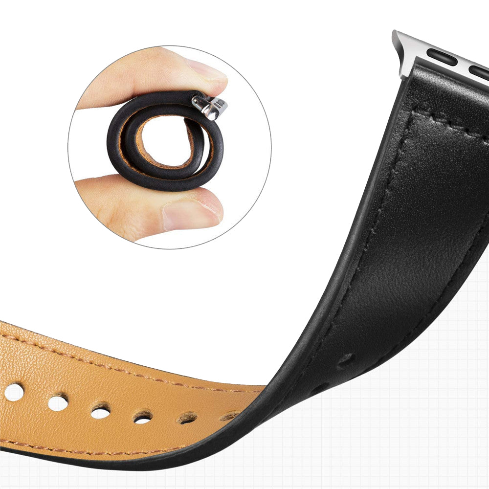 Techsuit W033 reim for Apple Watch 49mm / 46mm / 45mm / 44mm / 42mm Series, Svart
