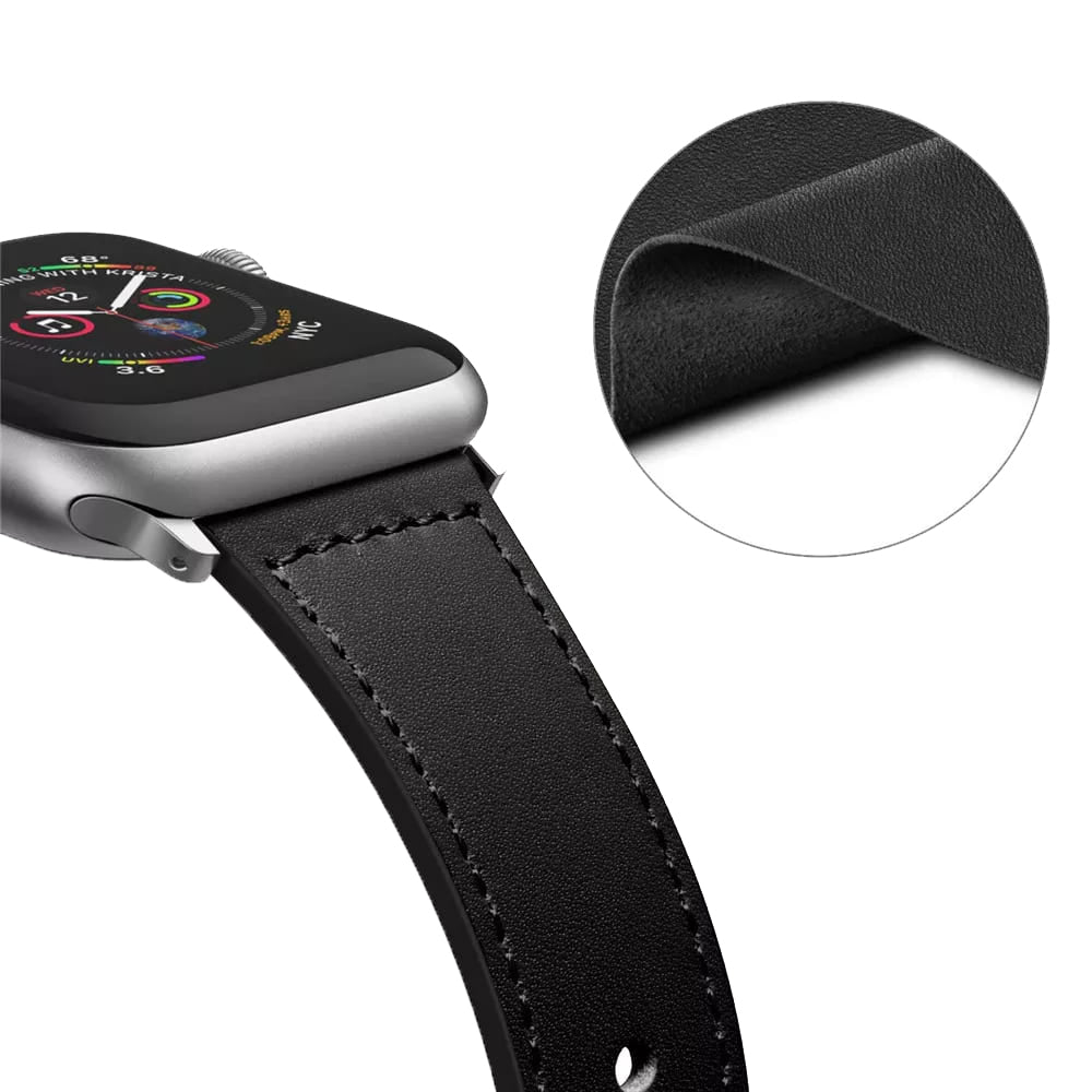 Techsuit W033 reim for Apple Watch 49mm / 46mm / 45mm / 44mm / 42mm Series, Svart