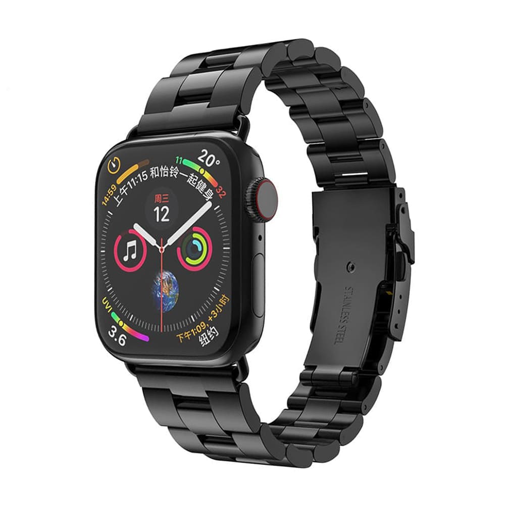 Techsuit W036 reim for Apple Watch 42mm / 41mm / 40mm / 38mm Series, Svart
