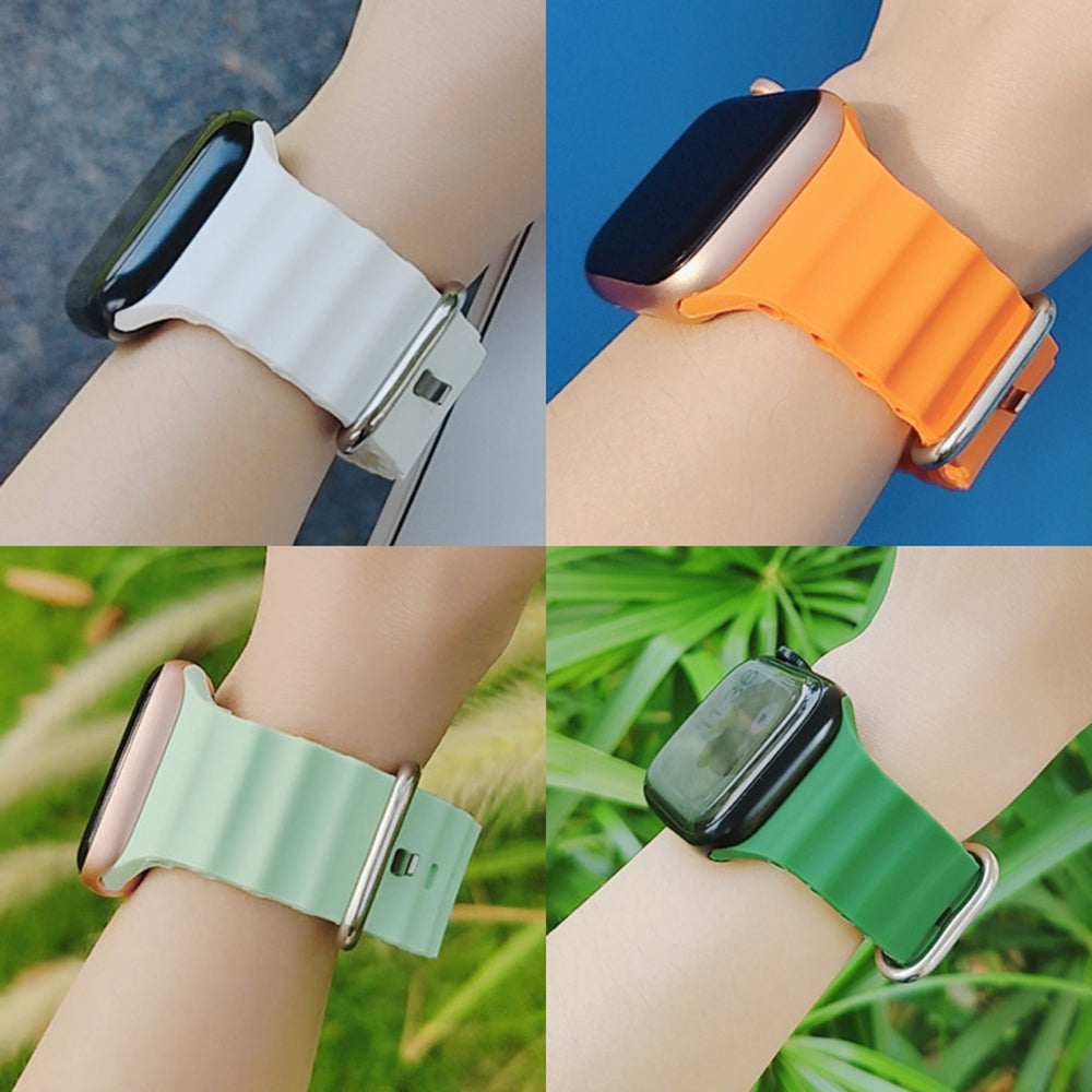 Techsuit W038 reim for Apple Watch 42mm / 41mm / 40mm / 38mm Series, Mørkeblå