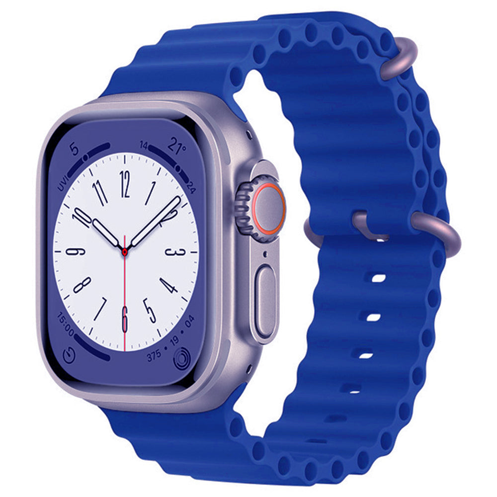 Techsuit W038 reim for Apple Watch 49mm / 46mm / 45mm / 44mm / 42mm Series, Blå