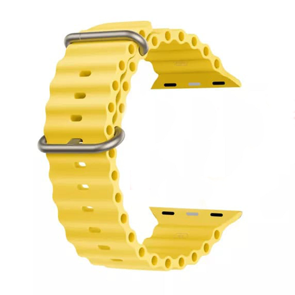 Techsuit W038 reim for Apple Watch 49mm / 46mm / 45mm / 44mm / 42mm Series, Gul