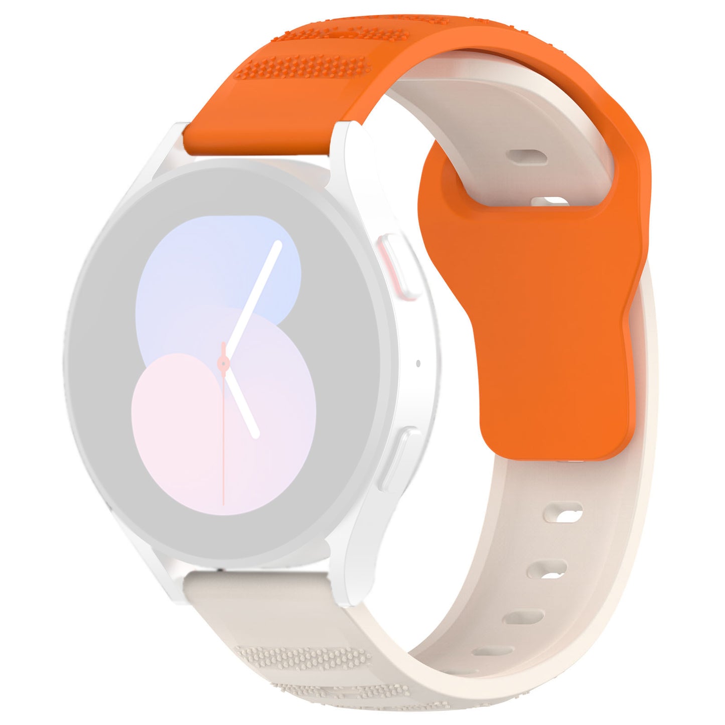 Techsuit W050 reim for Huawei Watch / Xiaomi Watch Series, 22mm, Beige Orange