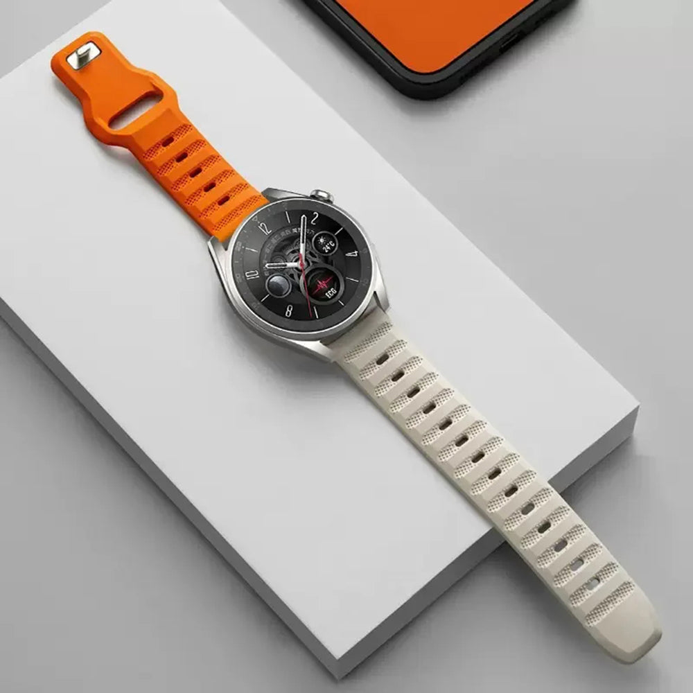 Techsuit W050 reim for Huawei Watch / Xiaomi Watch Series, 22mm, Beige Orange
