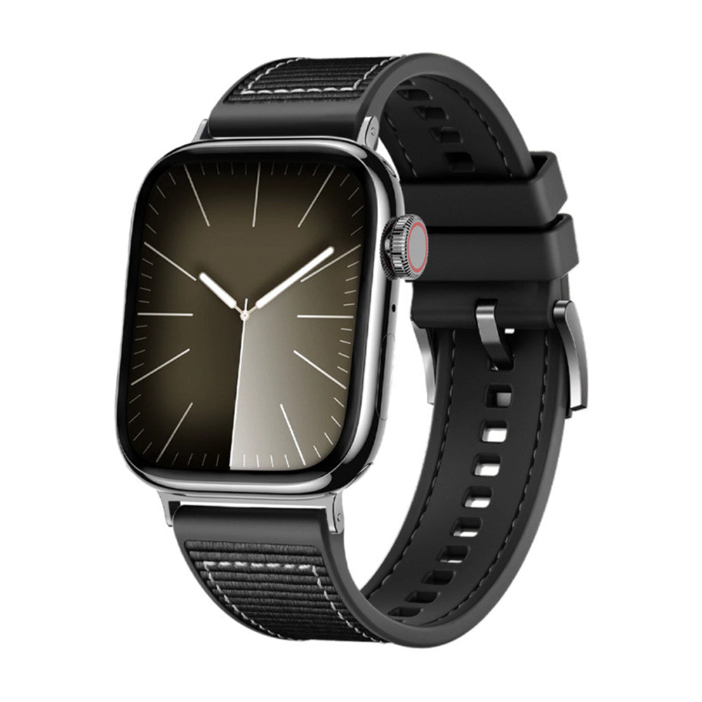 Techsuit W051 reim for Apple Watch 42mm / 41mm / 40mm / 38mm Series, Svart