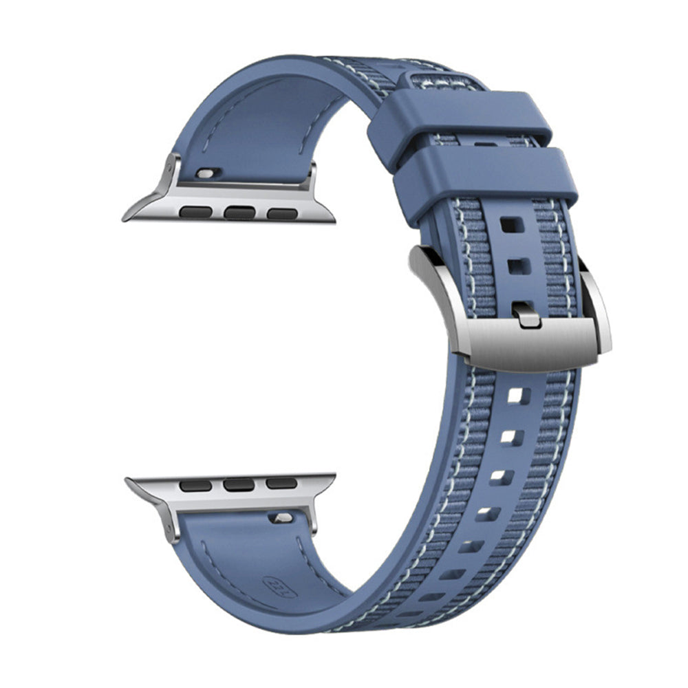 Techsuit W051 reim for Apple Watch 49mm / 46mm / 45mm / 44mm / 42mm Series, Mørkeblå