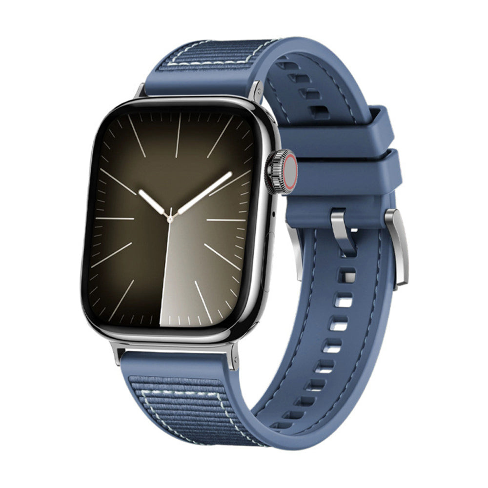 Techsuit W051 reim for Apple Watch 49mm / 46mm / 45mm / 44mm / 42mm Series, Mørkeblå