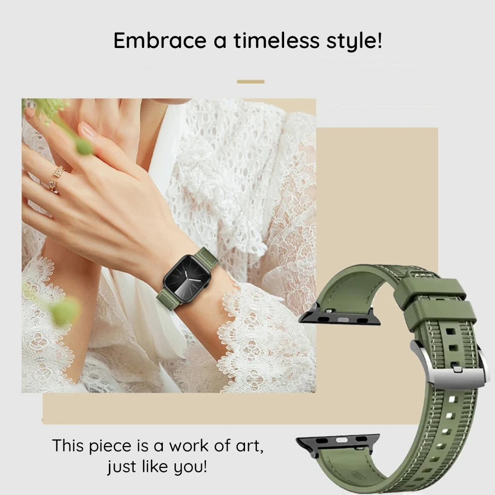 Techsuit W051 reim for Apple Watch 49mm / 46mm / 45mm / 44mm / 42mm Series, Mørkeblå