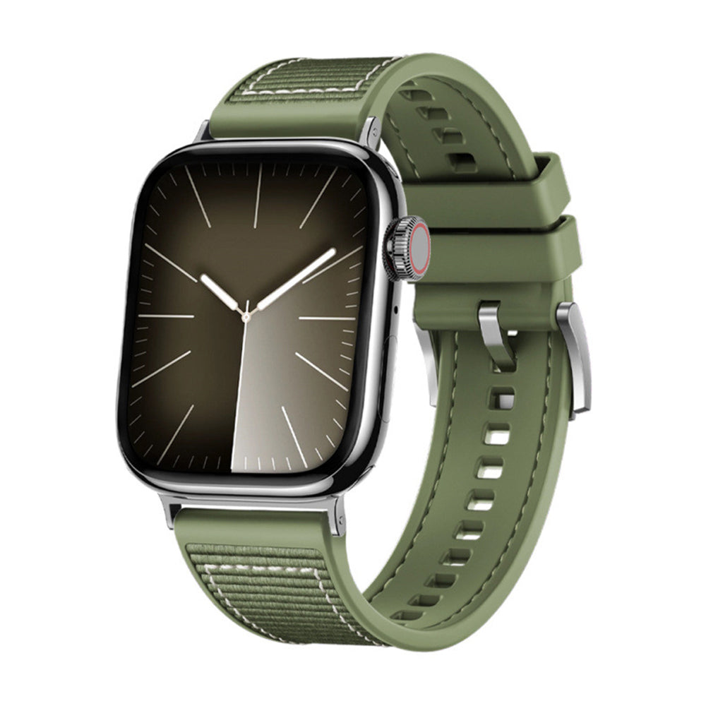 Techsuit W051 reim for Apple Watch 49mm / 46mm / 45mm / 44mm / 42mm Series, Grønn
