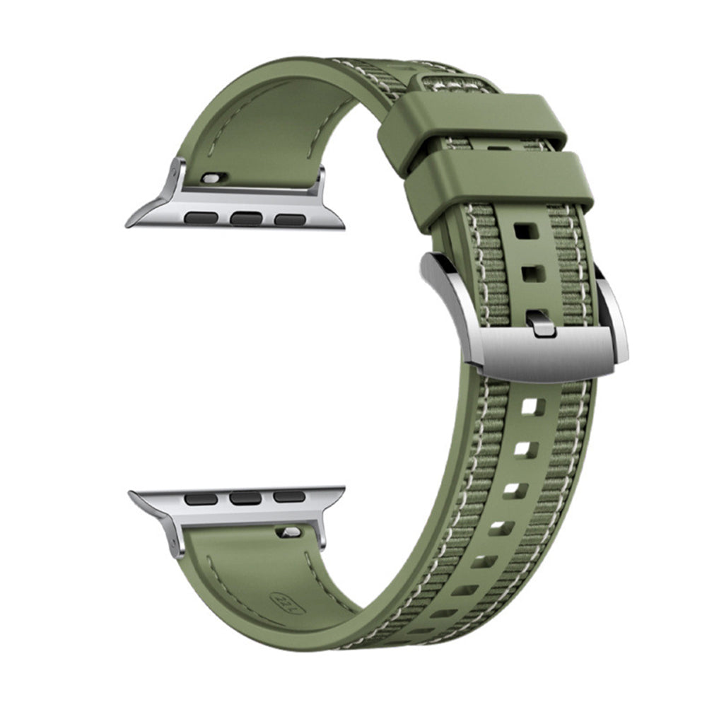 Techsuit W051 reim for Apple Watch 49mm / 46mm / 45mm / 44mm / 42mm Series, Grønn