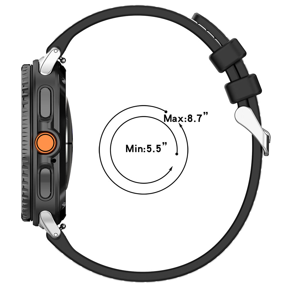 Techsuit W051 rem for Samsung Galaxy Watch8 / Watch8 Classic Series, grå
