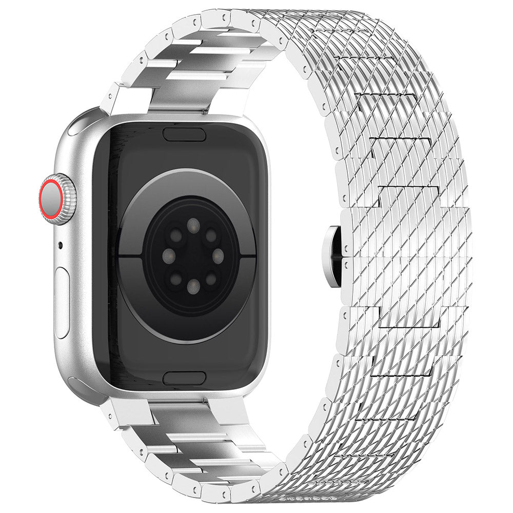Techsuit W052 reim for Apple Watch 42mm / 41mm / 40mm / 38mm Series, Sølv
