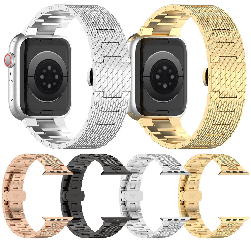 Techsuit W052 reim for Apple Watch 42mm / 41mm / 40mm / 38mm Series, Svart