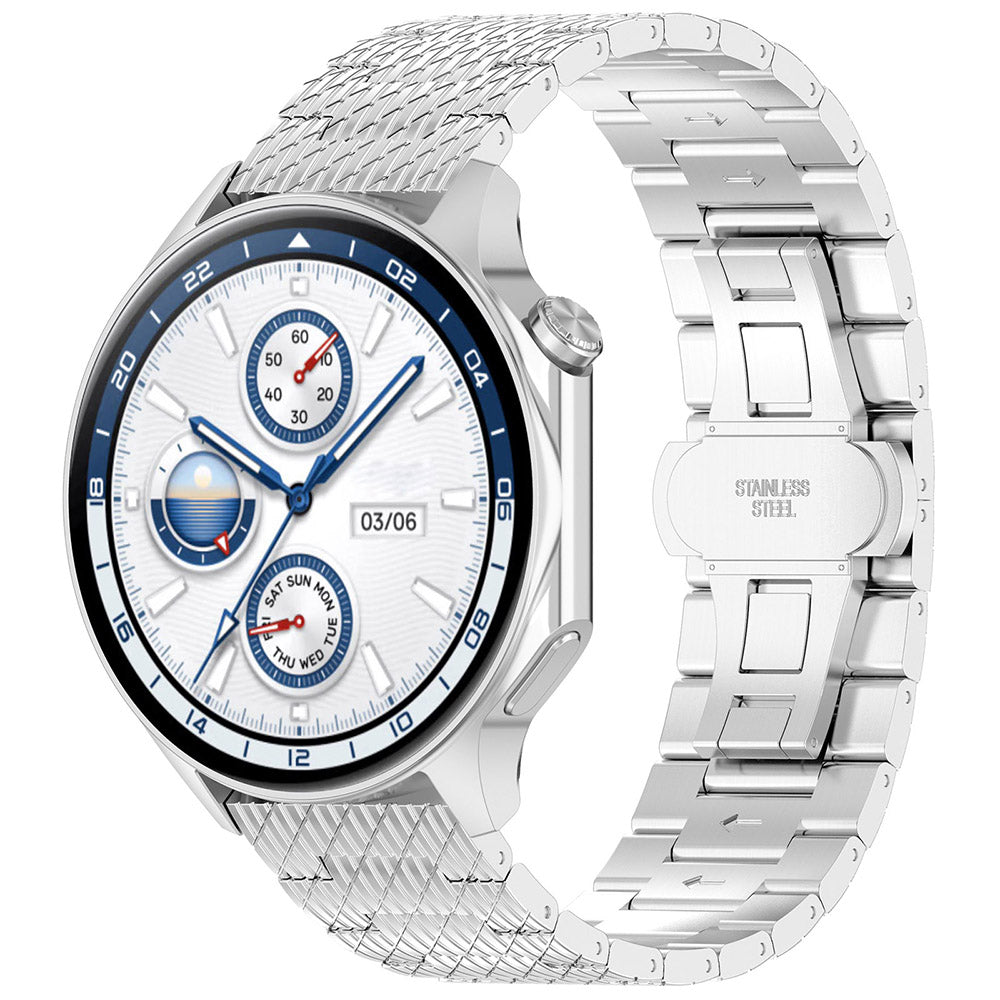 Techsuit W052 reim for Samsung Galaxy Watch / Huawei Watch Series, 20mm, Sølv