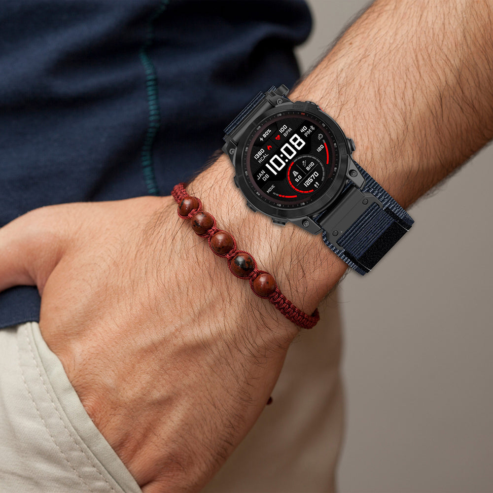Techsuit W057 reim for Garmin Instinct / Approach / Fenix Watch Series, 20mm, Marineblå