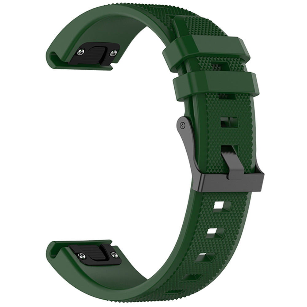 Techsuit W058 reim for Garmin Watch Fenix / Forerunner Series, 22mm, Mørkegrønn