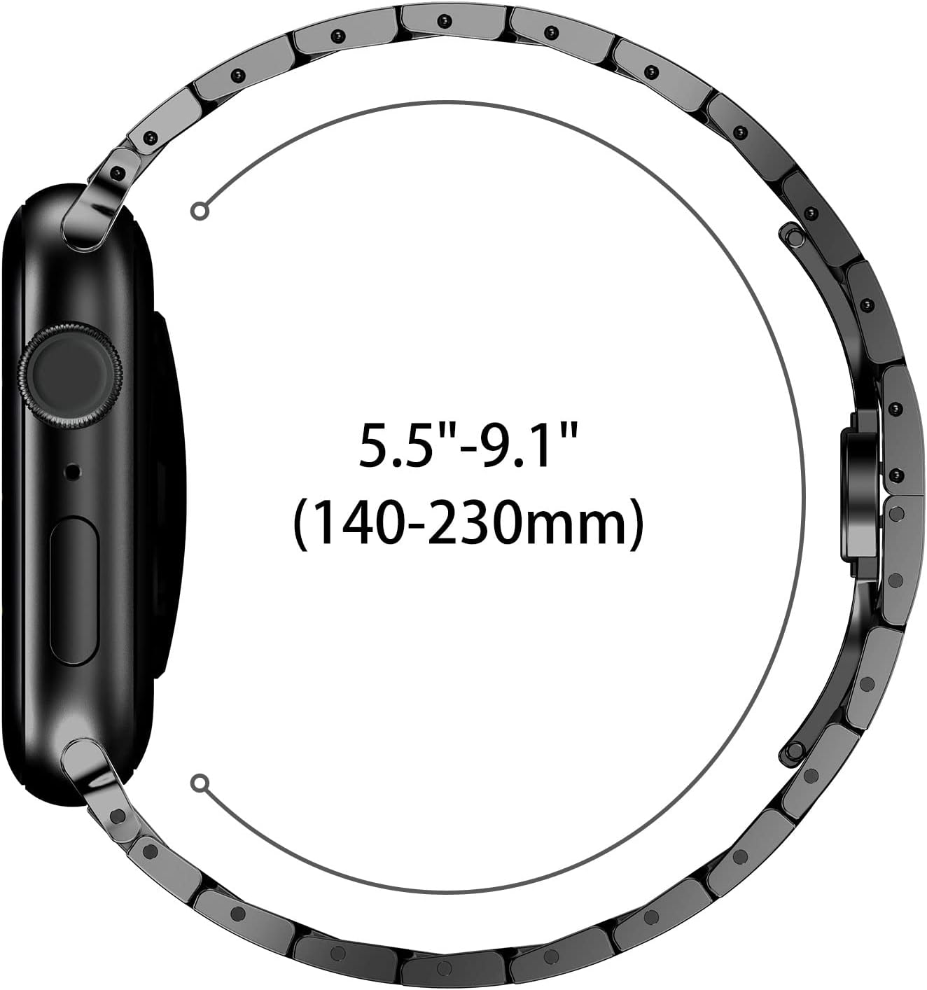 Techsuit W063 reim for Apple Watch 49mm / 46mm / 45mm / 44mm / 42mm Series, Sølv