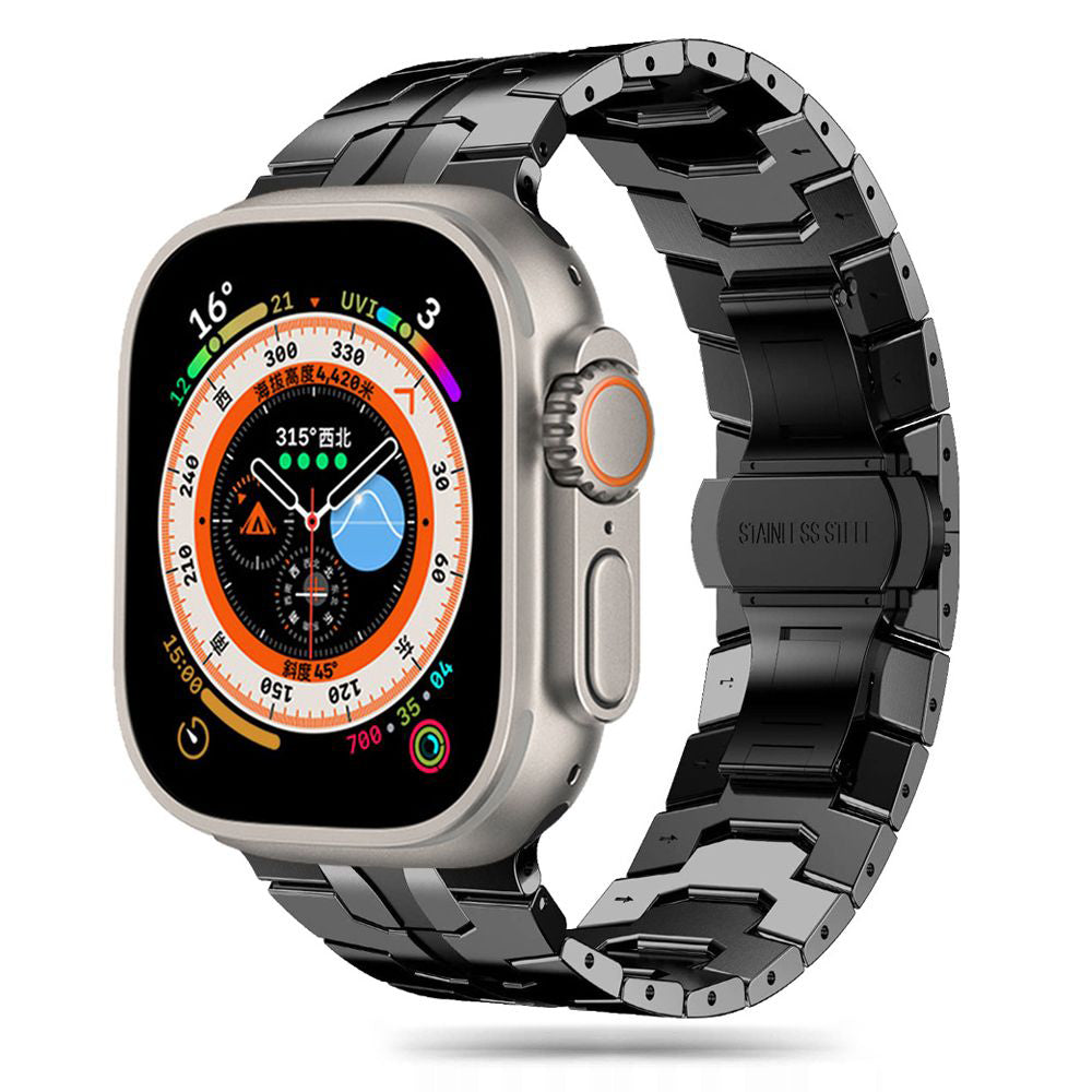 Techsuit W063 reim for Apple Watch 49mm / 46mm / 45mm / 44mm / 42mm Series, Svart