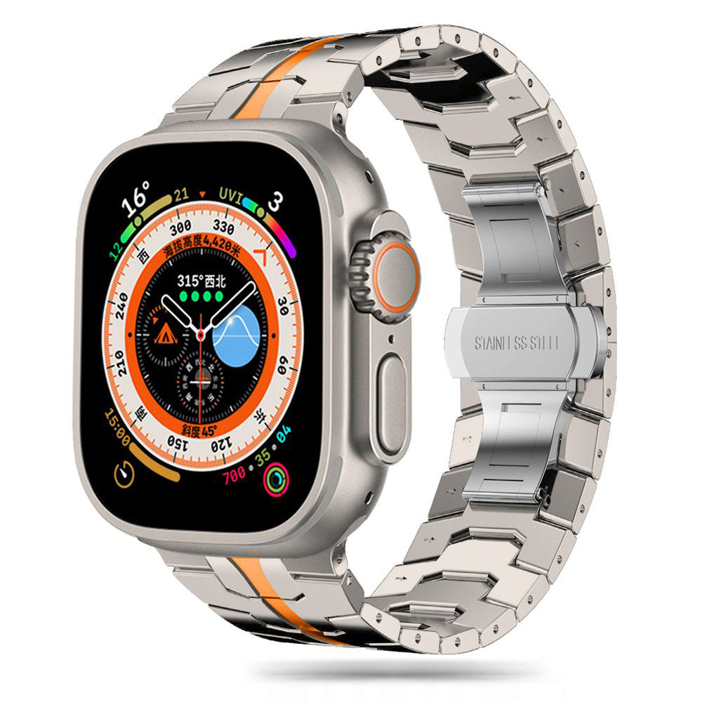Techsuit W063 reim for Apple Watch 49mm / 46mm / 45mm / 44mm / 42mm Series, Oransje