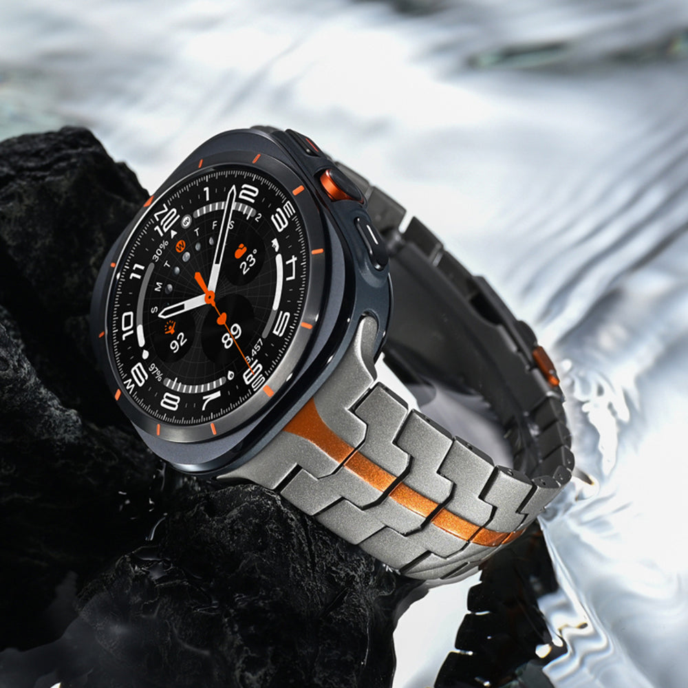 Techsuit W063 reim for Samsung Galaxy Watch Ultra, Sølv