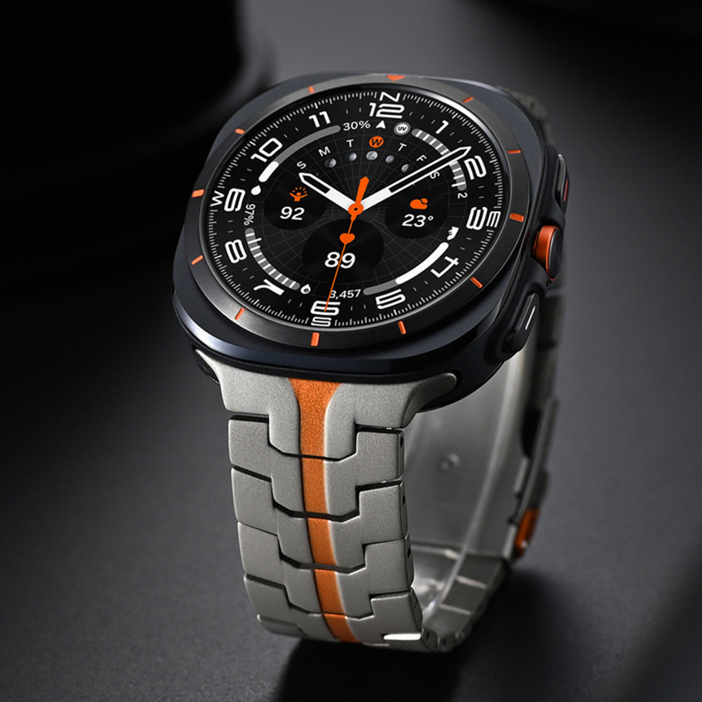 Techsuit W063 reim for Samsung Galaxy Watch Ultra, Sølv