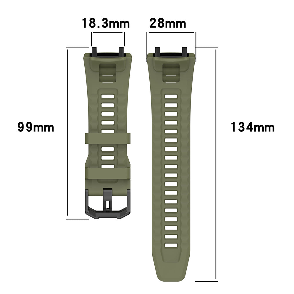 Techsuit W067 reim for Amazfit T-Rex 3, Grønn