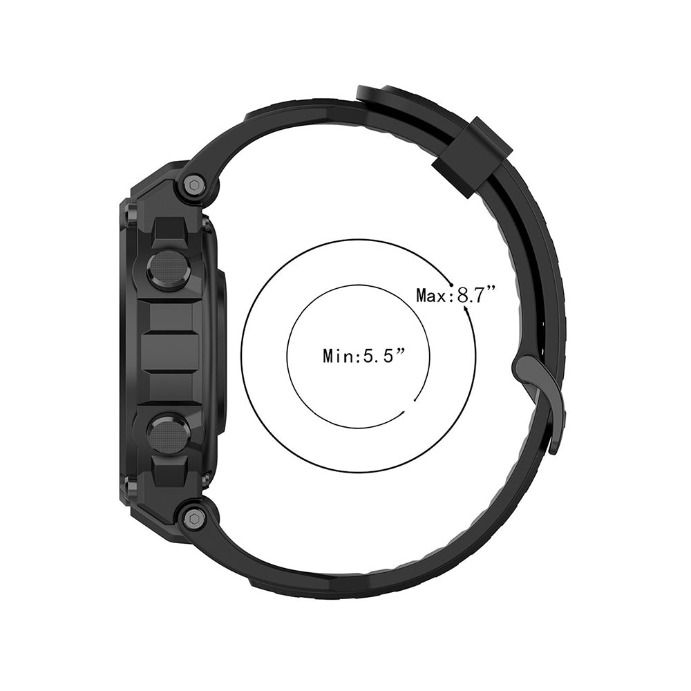 Techsuit W067 reim for Amazfit T-Rex Pro / T-Rex, Svart