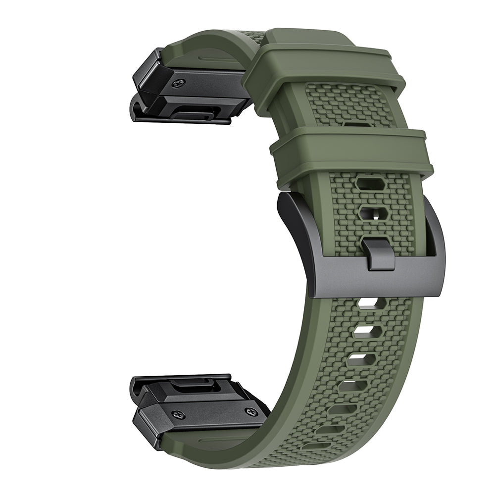 Techsuit W068 reim for Garmin Watch Fenix / Forerunner / Approach Series, 22mm, Svart Oransje