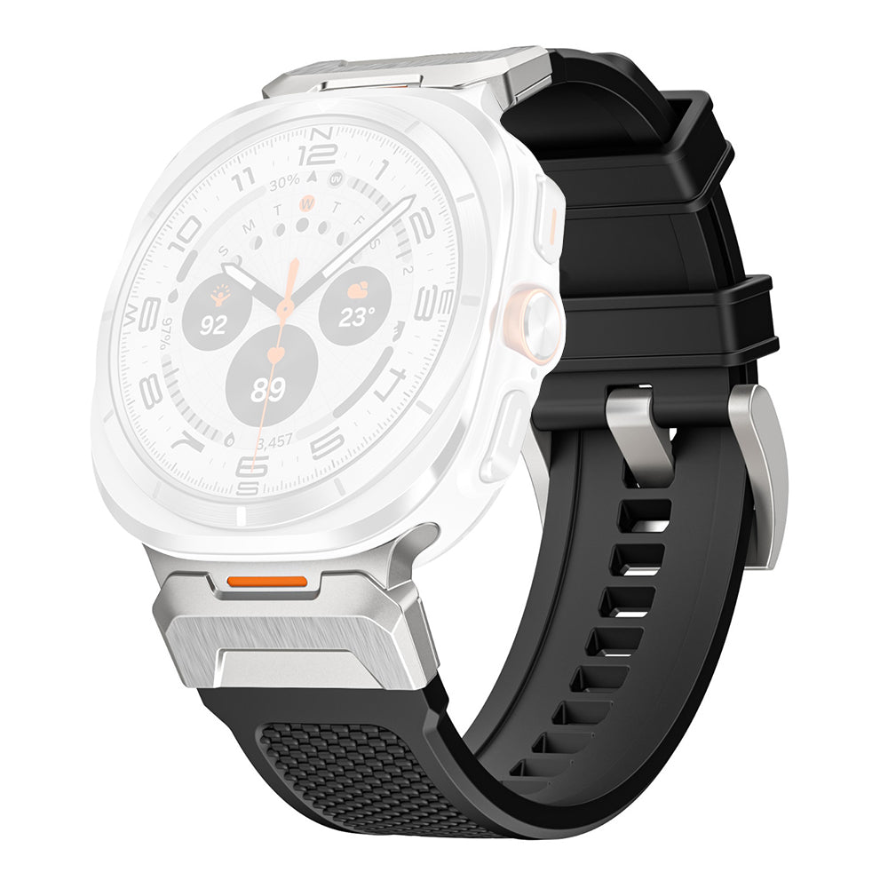 Techsuit W068 reim for Samsung Galaxy Watch Ultra, Svart Sølv