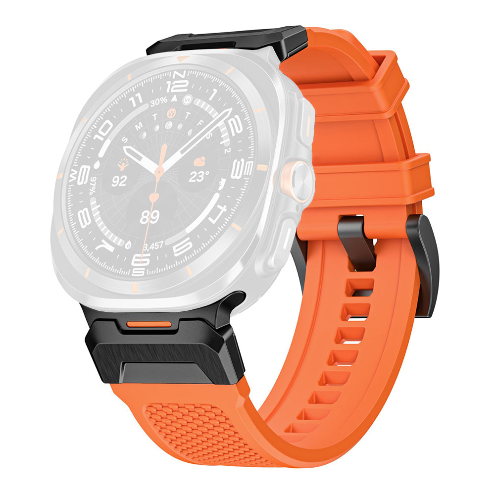 Techsuit W068 rem for Samsung Galaxy Watch Ultra Series, oransje svart