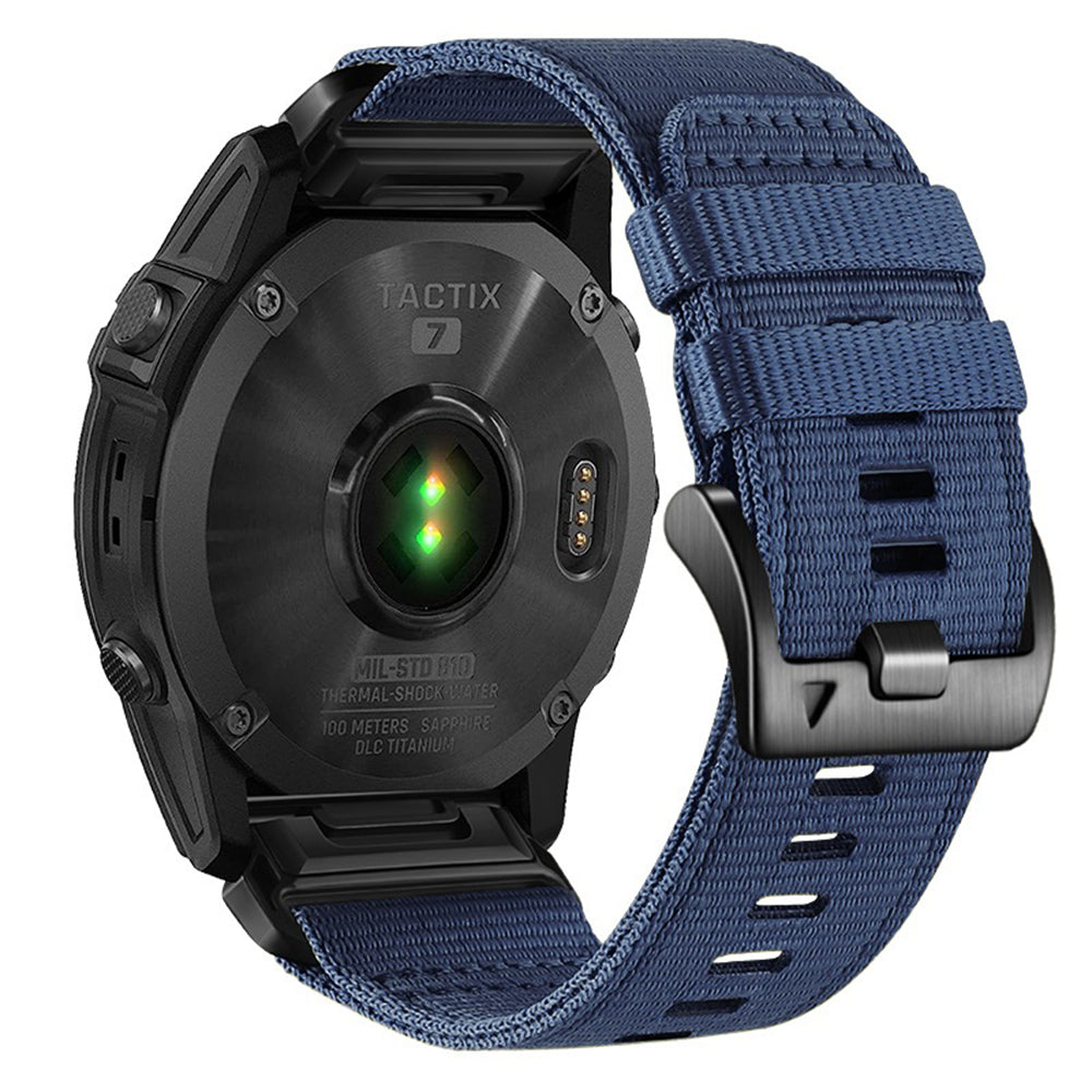Techsuit W070 reim for Garmin Instinct / Approach / Fenix Watch Series, 20mm, Marineblå