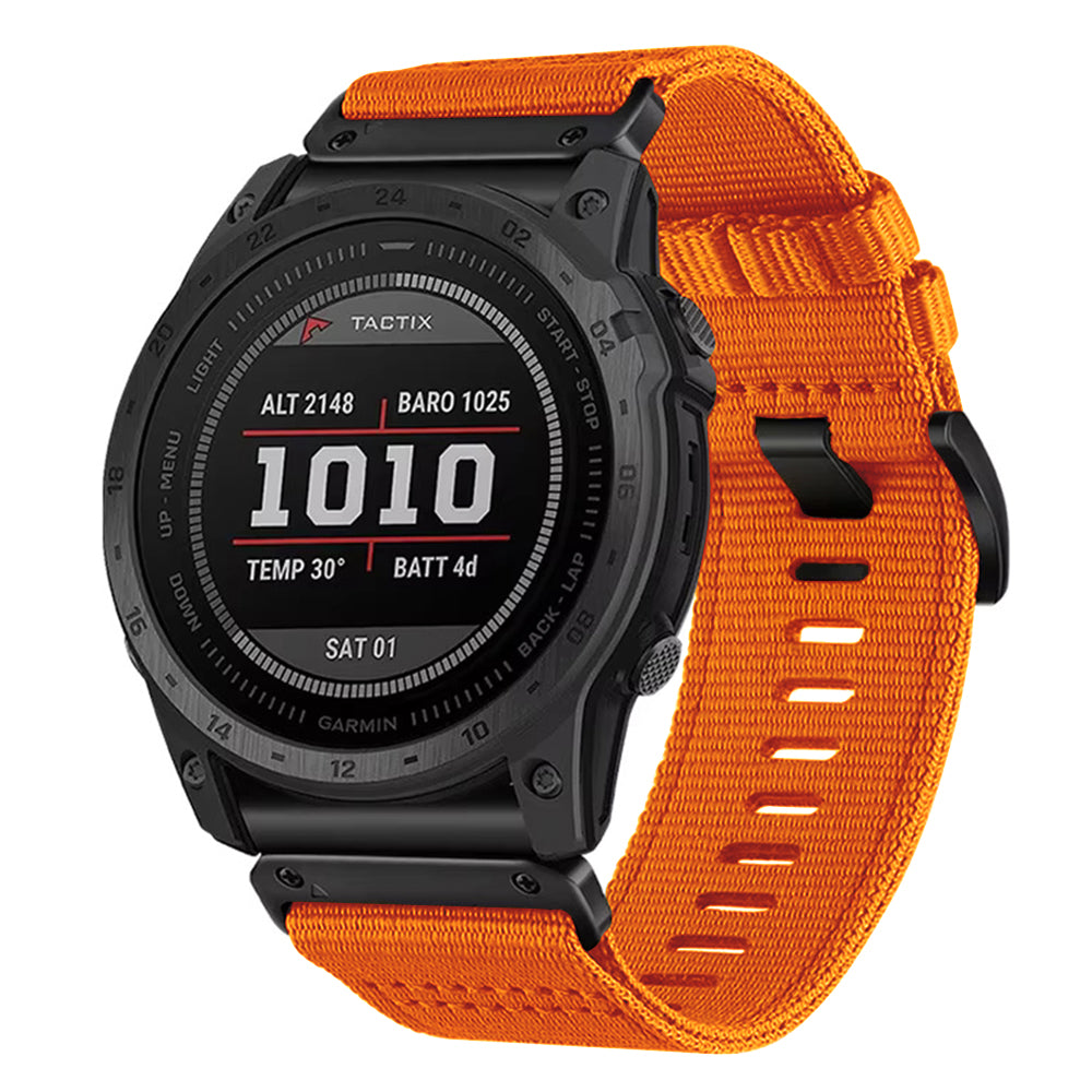 Techsuit W070 reim for Garmin Instinct / Approach / Fenix Watch Series, 20mm, Oransje