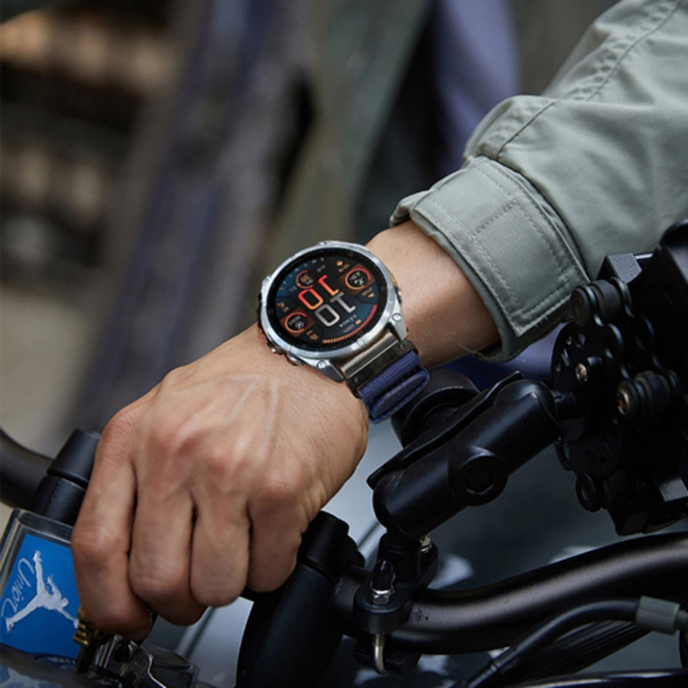 Techsuit W070 reim for Garmin Watch Fenix Series, 26mm, Marineblå