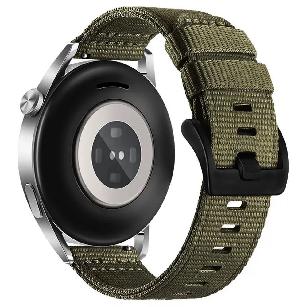 Techsuit W070 reim for Samsung Galaxy Watch / Huawei Watch Series, 20mm, Mørkegrønn