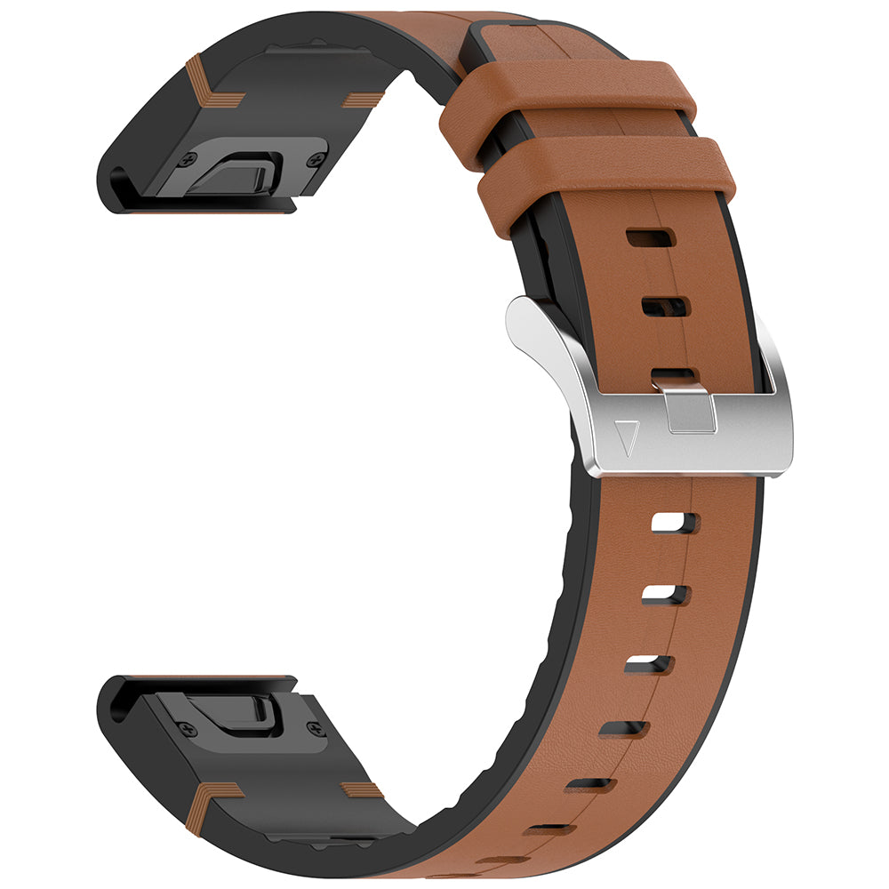 Techsuit W071 reim for Garmin Instinct / Approach / Fenix Watch Series, 20mm, Brun