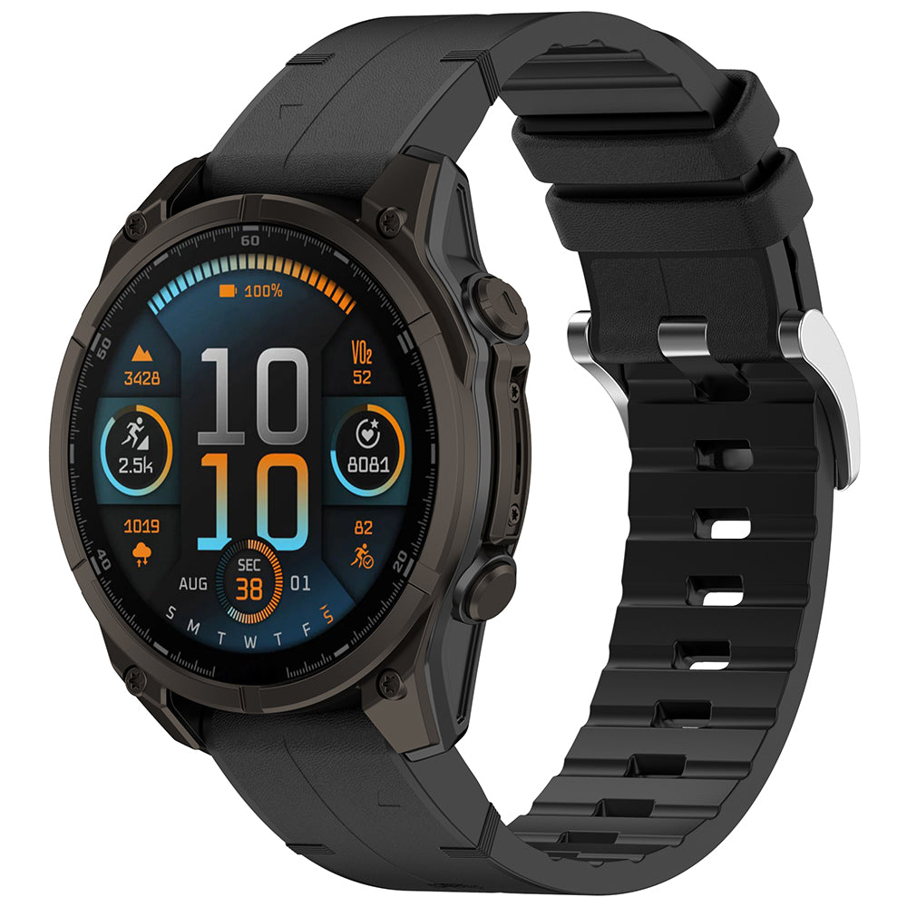 Techsuit W071 reim for Garmin Instinct / Approach / Fenix Watch Series, 20mm, Svart