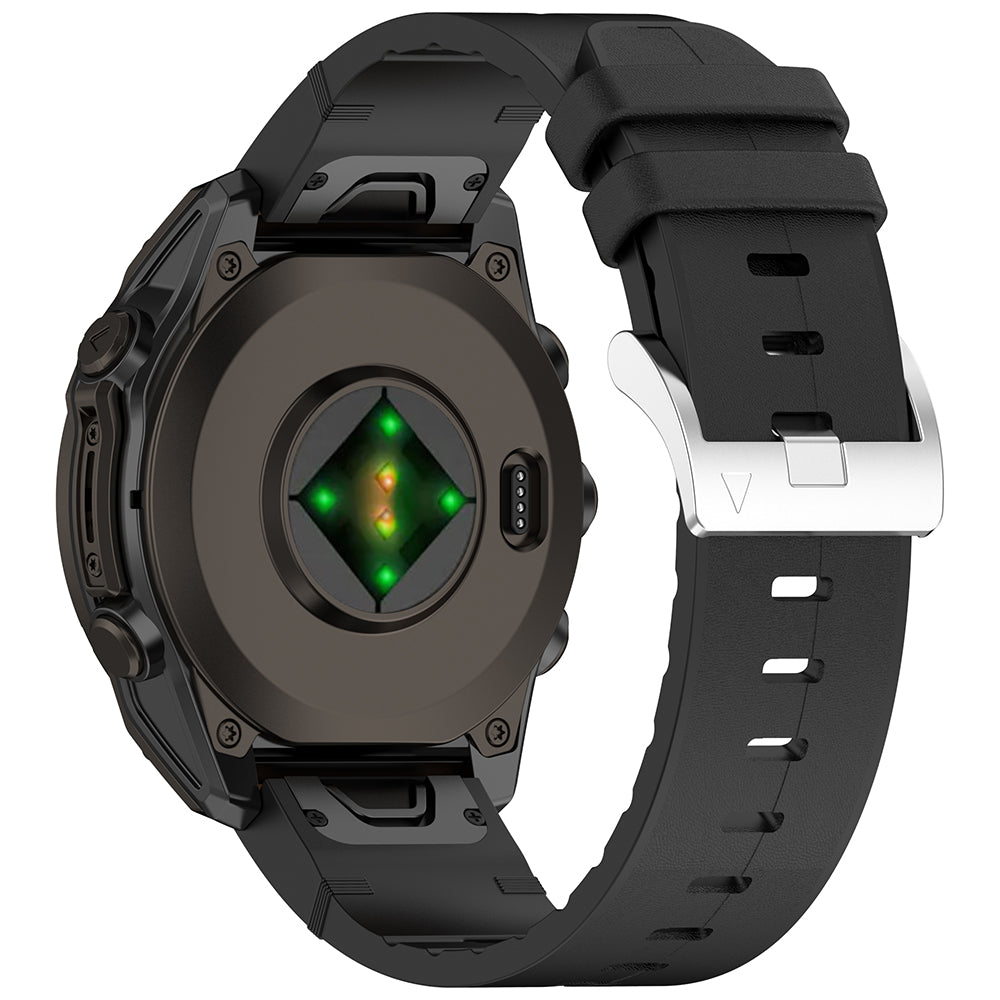 Techsuit W071 reim for Garmin Instinct / Approach / Fenix Watch Series, 20mm, Svart